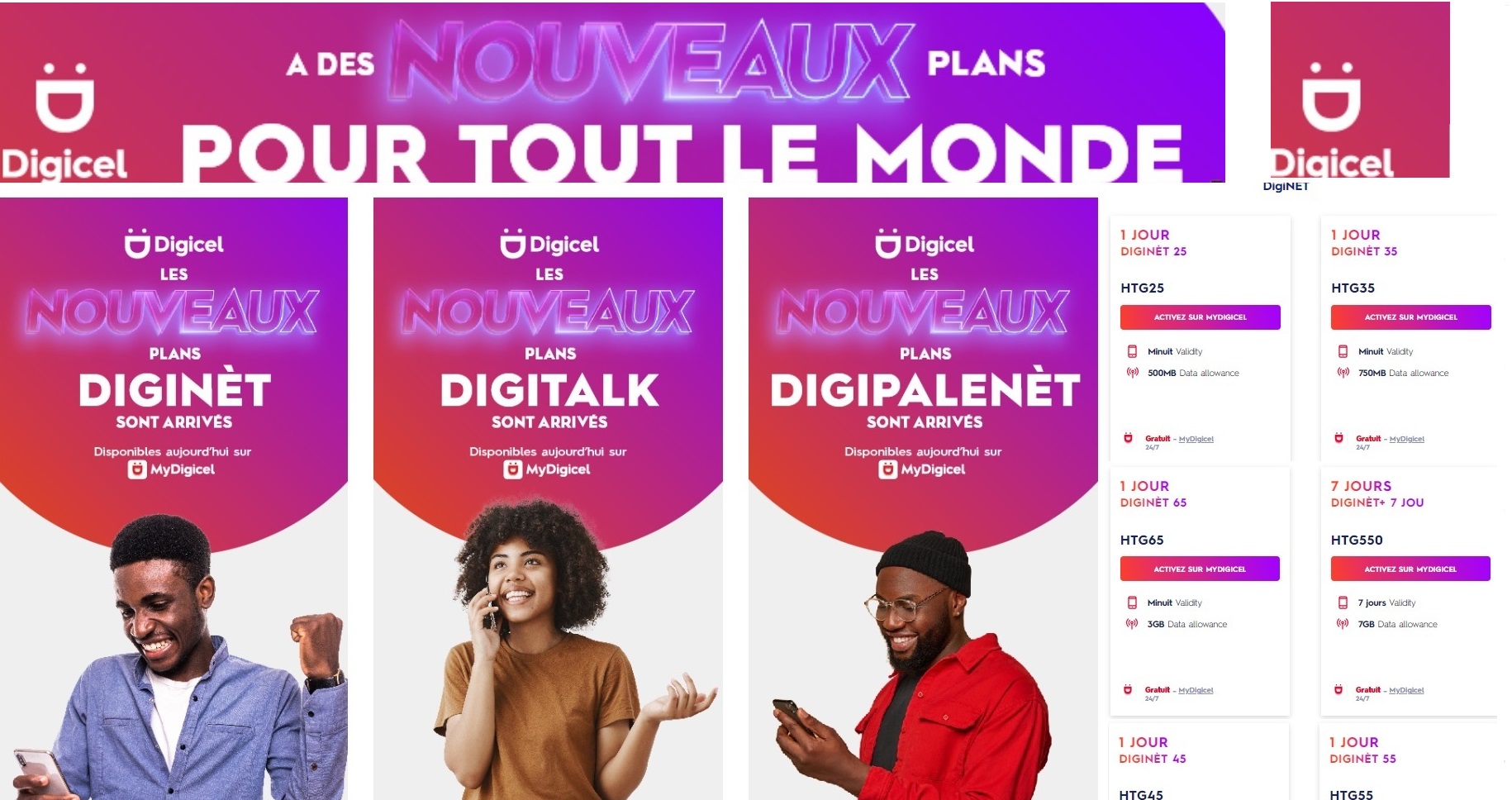 DIGI: Activez un NOUVEAU Plan Prépayé